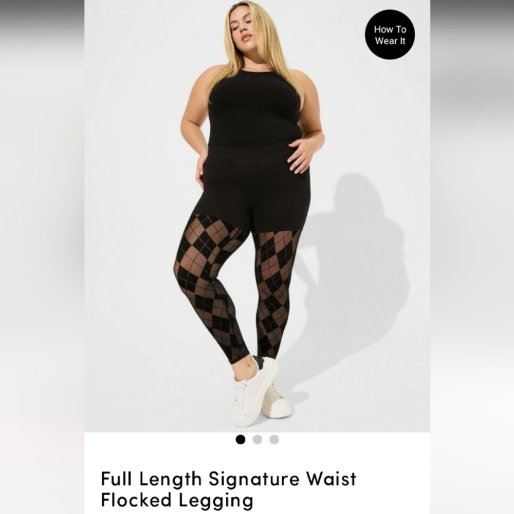 Torrid Flocked Leggings